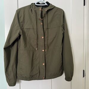 Volcom Olive Utility Jacket with Hood